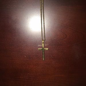 Gold Chain with Cross
